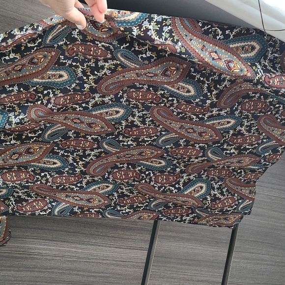 Zara satin effect print midi dress - Picture 5 of 5